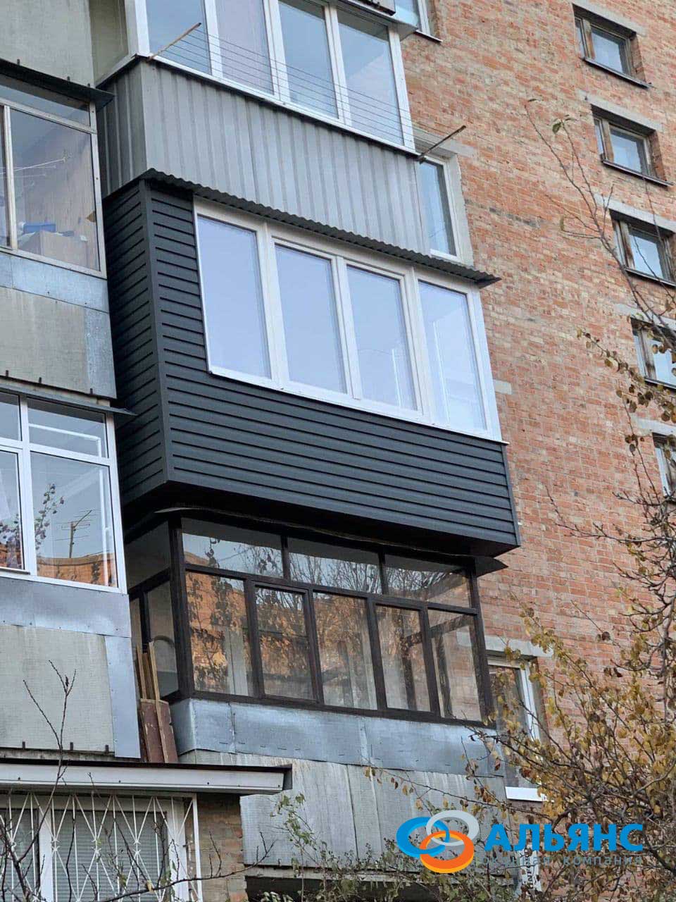 Монтаж балкона в Полтаве. Готовый результат